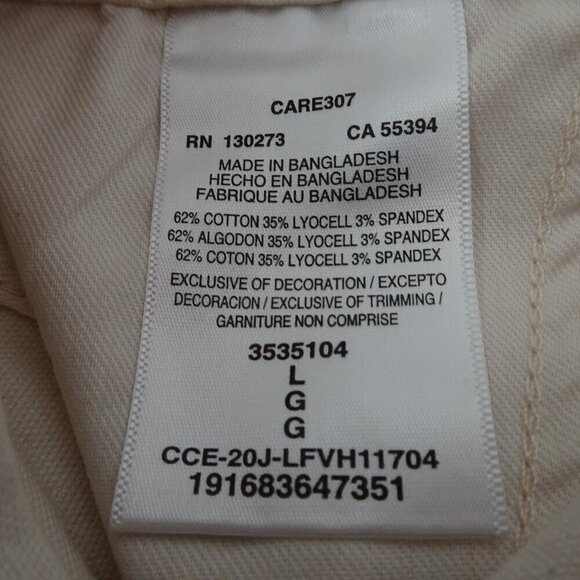 Lee Denim Romper Size L Beige Short Union Alls One Piece Jumpsuit - Picture 10 of 11